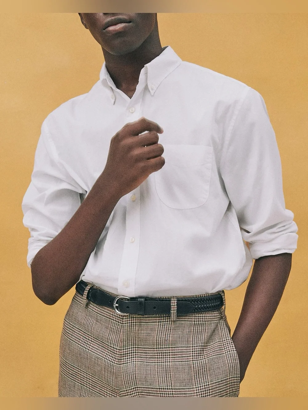 J. CREW Poplin shirt with button-down collar in White Size S NWT $89.50 CT996